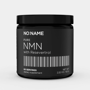 NO:NAME Pure NMN with Resevetrol. Photo of the jar.