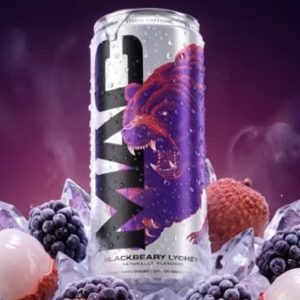 Mac Energy Macberry Lychee. Photo of the can.